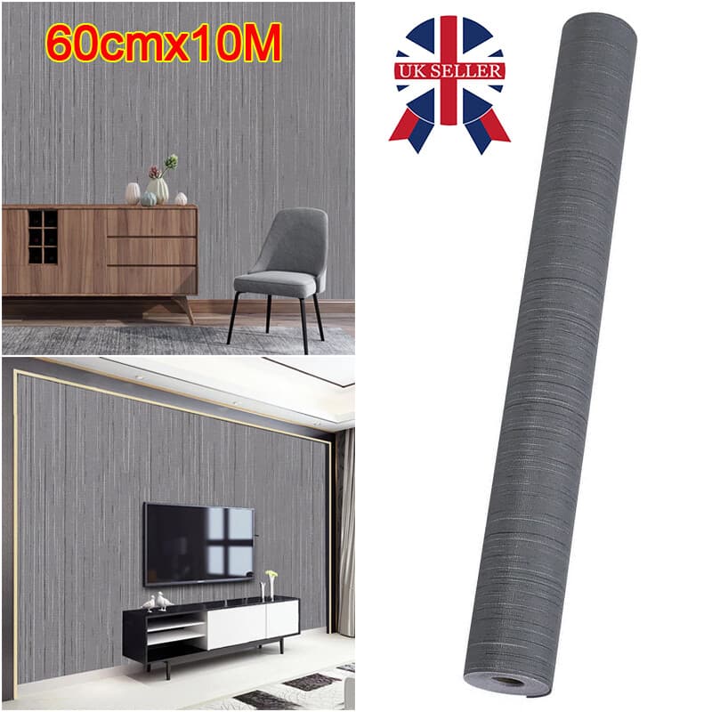 Transform Your Space with Grey Textured Peel and Stick Wallpaper - Default