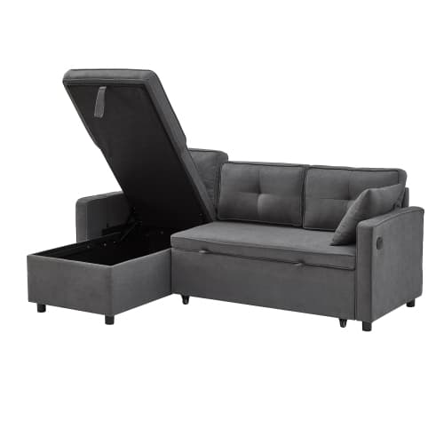 Effortless Comfort: Villalta Home Grey Corner Sofa Bed with Storage - image 10