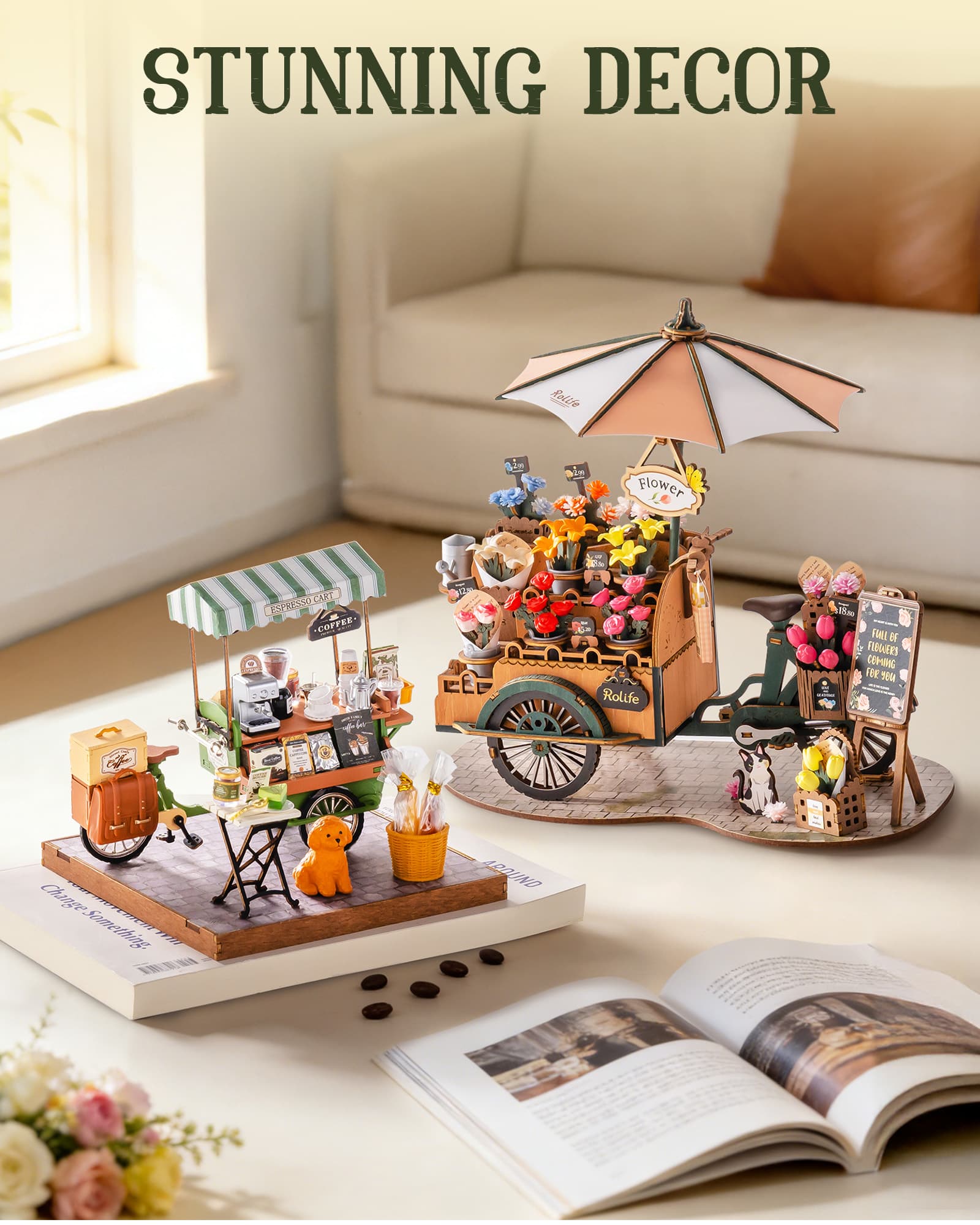 Build Your Own Vintage European Wooden Coffee Cart - image 3