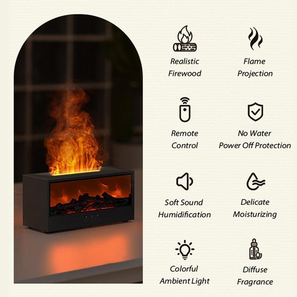Transform Your Space with the Volcano Flame Humidifier - image 1