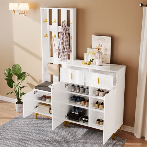 Transform Your Hallway with a Complete Wardrobe & Shoe Bench Set - image 38
