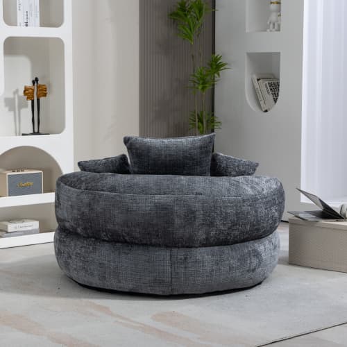 Unwind in Ultimate Comfort with Our High-Back Chenille Bean Bag - image 23