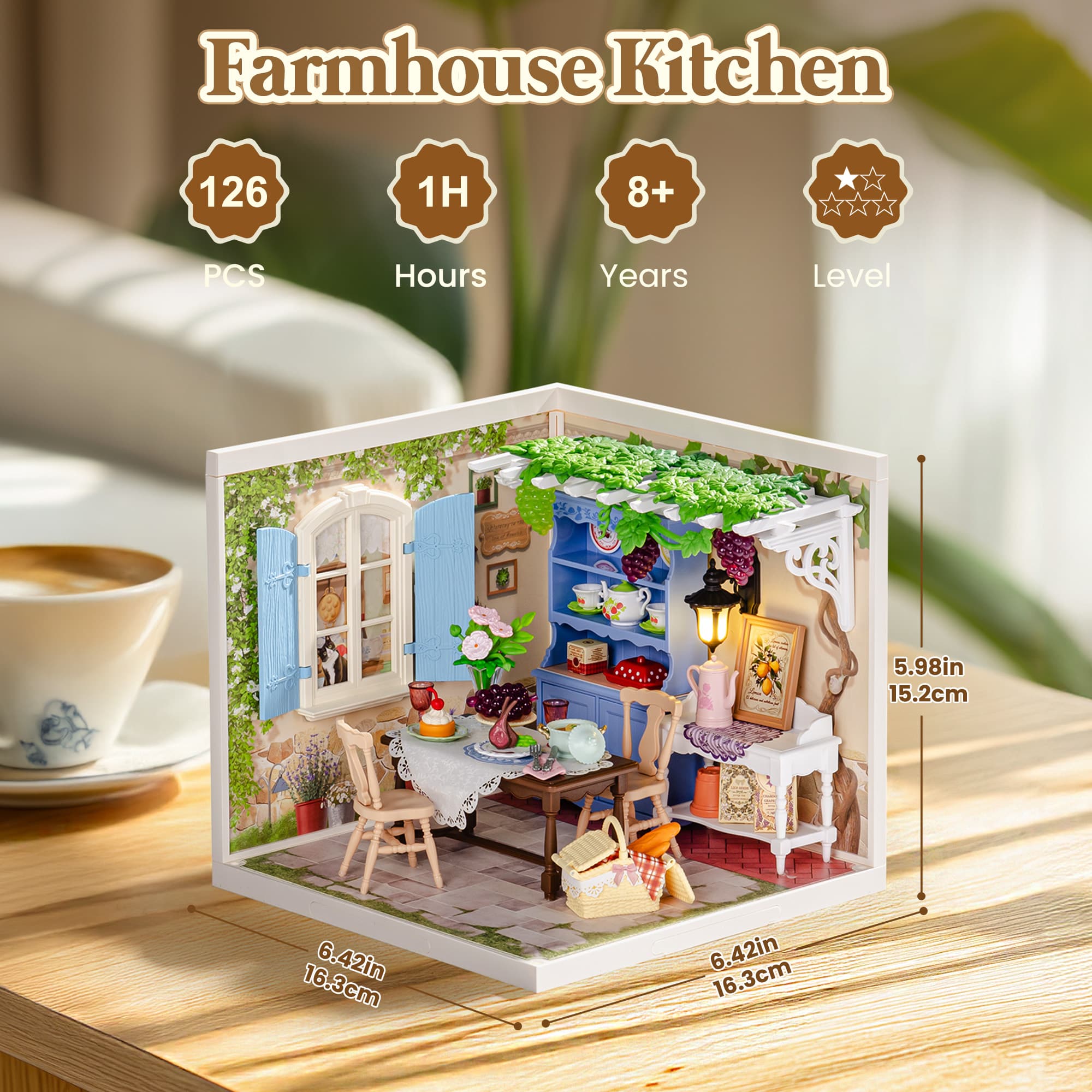 Transform Your Space with the Rolife Miniature Tea Room - image 27