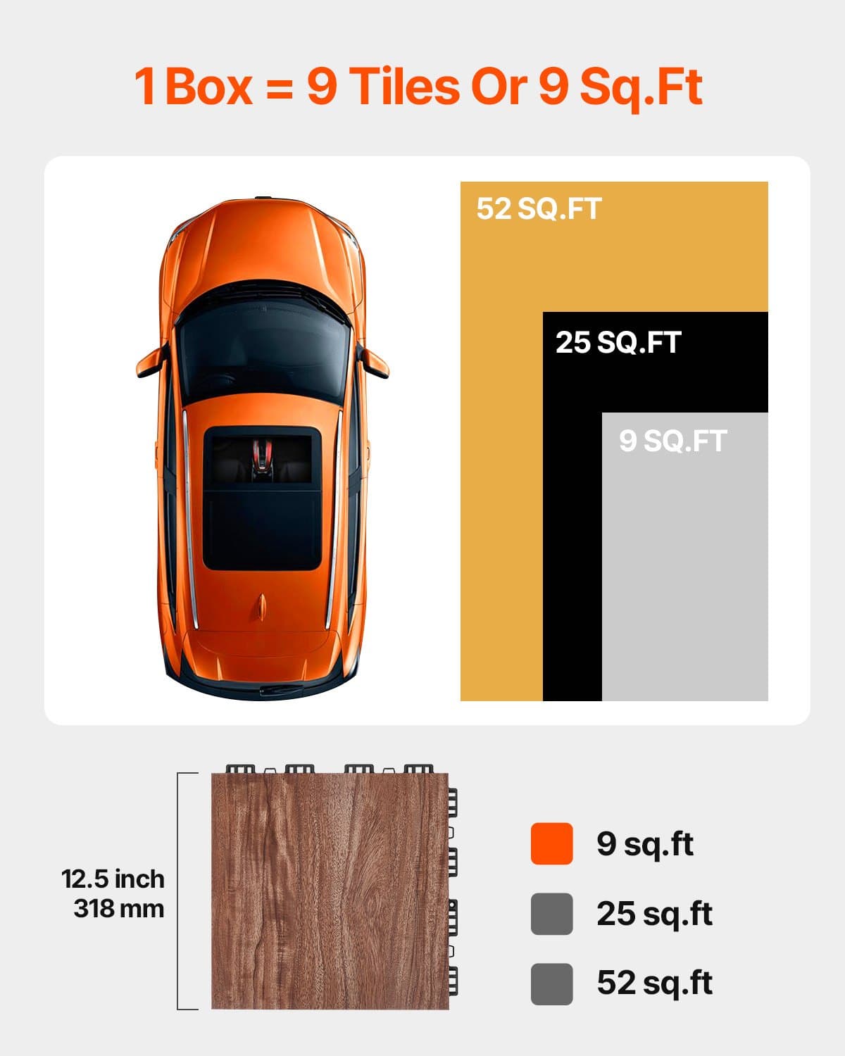 Portable Interlocking Dance Floor (25-Piece Tile Kit) - image 4