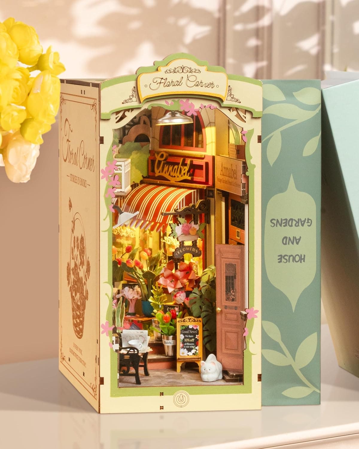 DIY Book Nook Kit: Rolife's Floral Corner