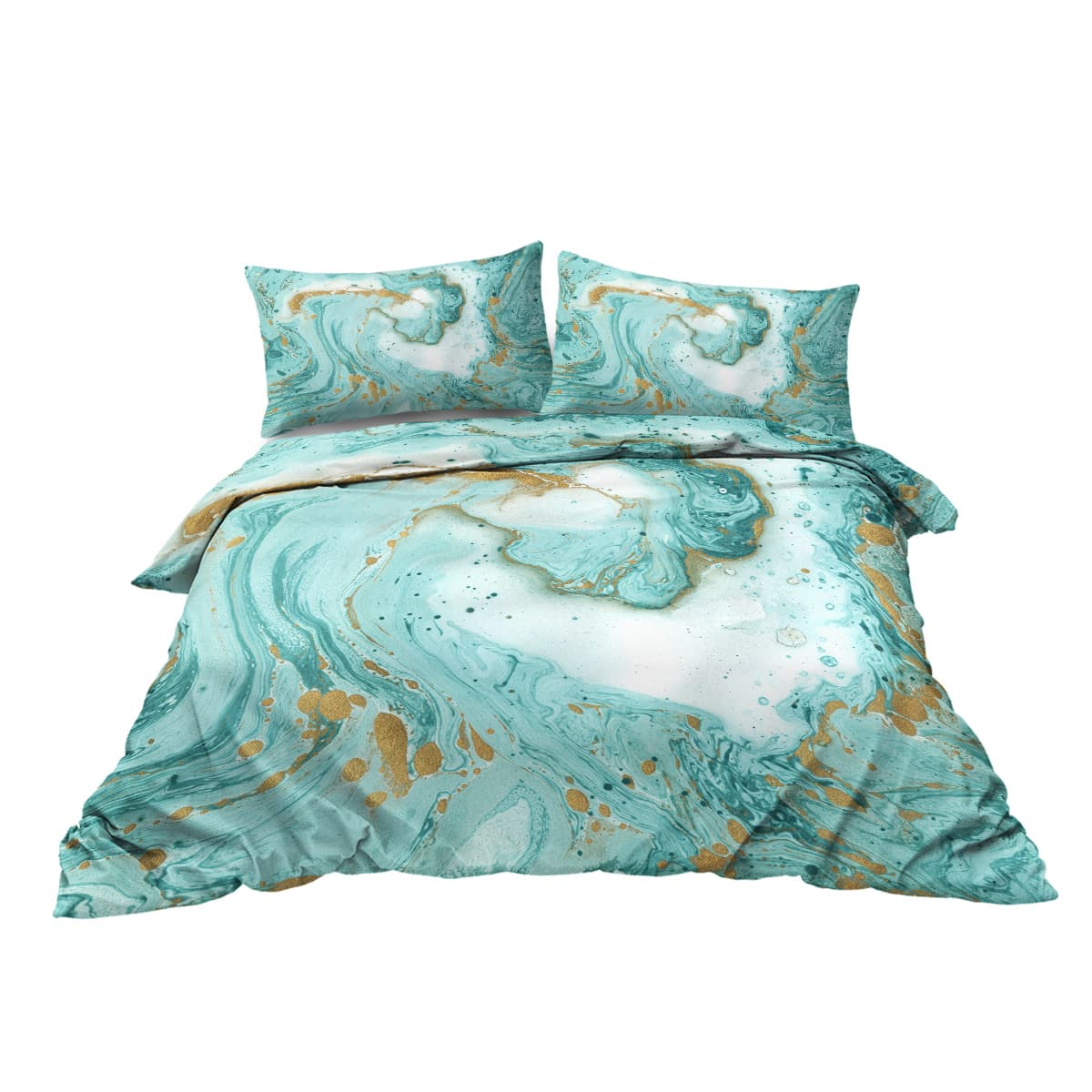 Transform Your Bedroom with this Turquoise Marble Duvet Set - image 11
