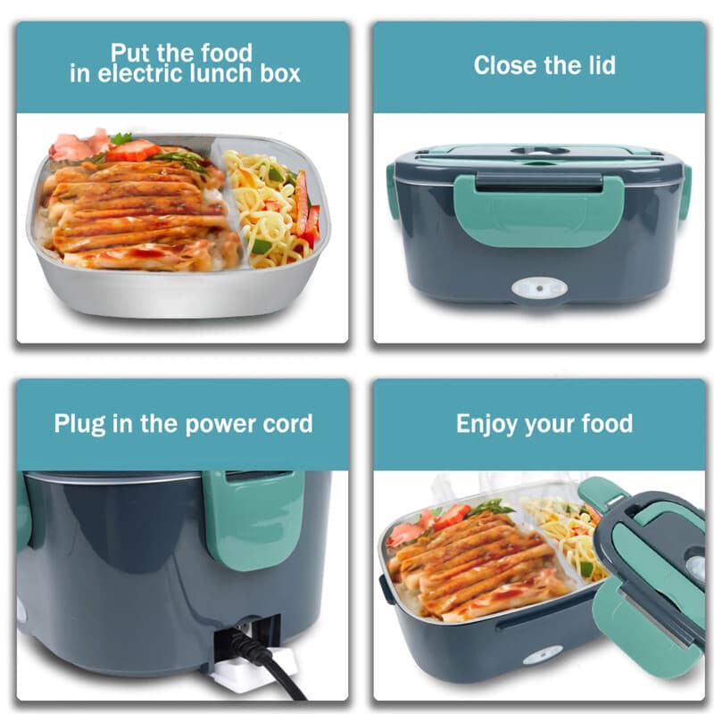 Effortless 60W Heated Lunch Box for Hot Meals Anywhere - image 5