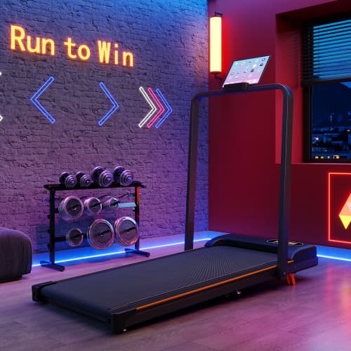 Compact Folding Treadmill with Adjustable Incline & Handrail - image 40