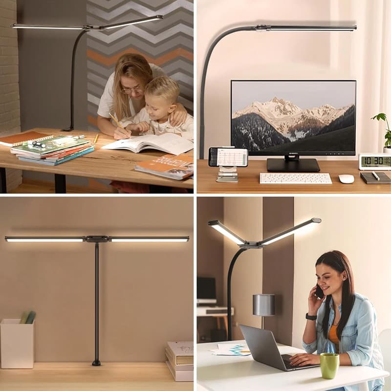 Transform Your Workspace with this Double Head LED Desk Lamp - image 6