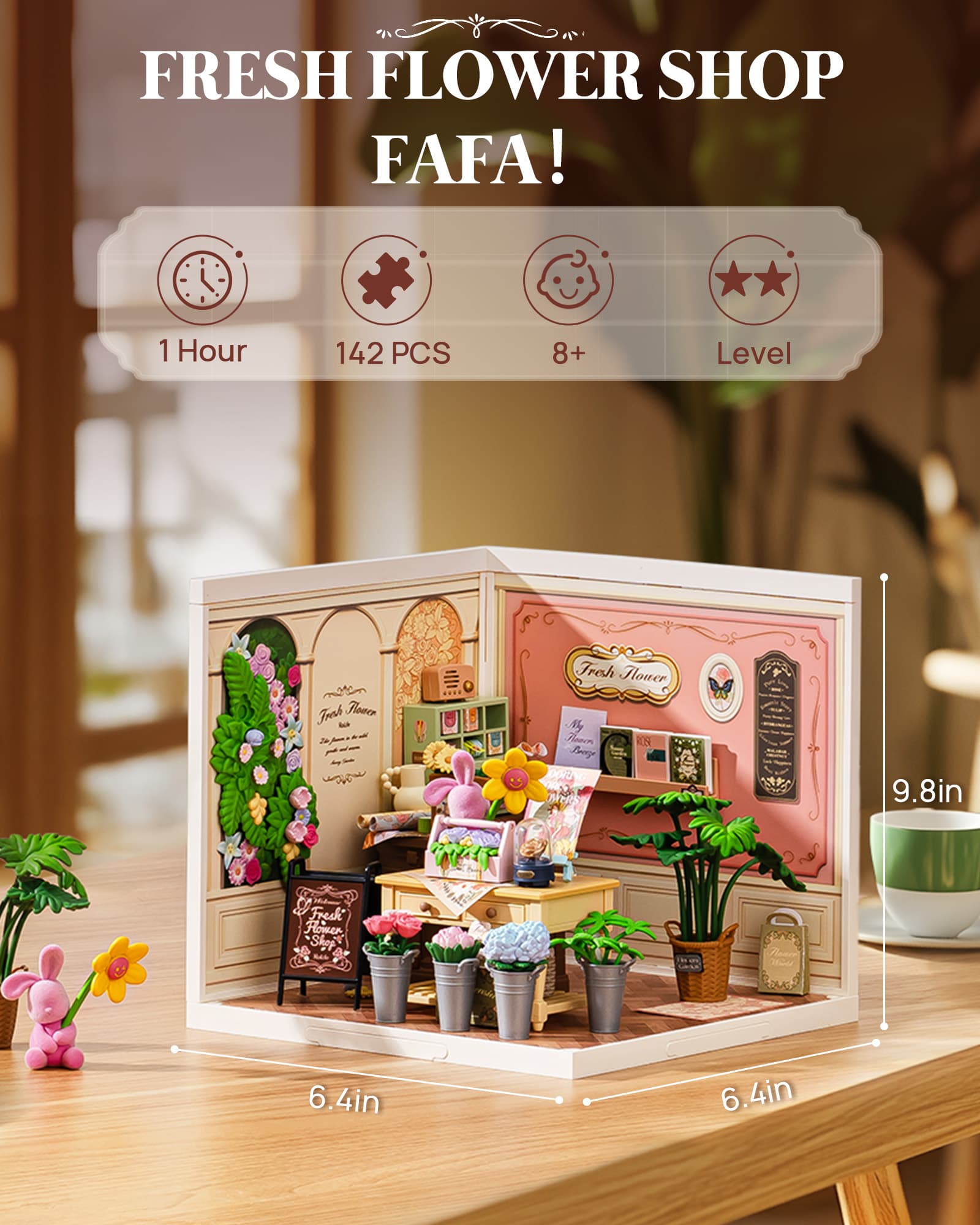 Build Your Own Radiant Fresh Flower Shop Miniature - image 7