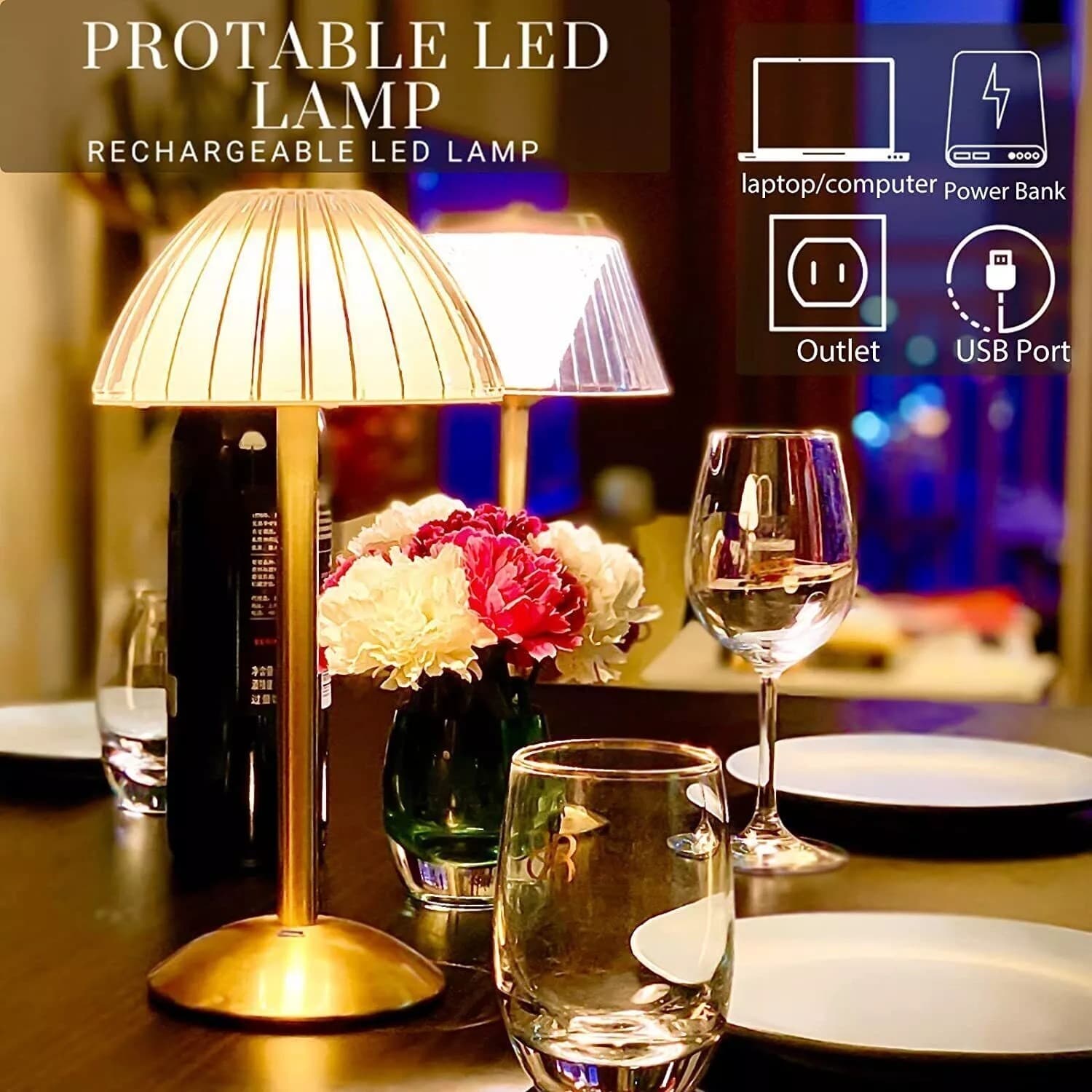 Transform Your Space with this Cordless Vintage LED Lamp - image 6