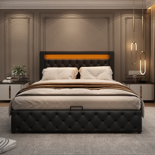Transform Your Bedroom With This White LED Storage Bed - image 37
