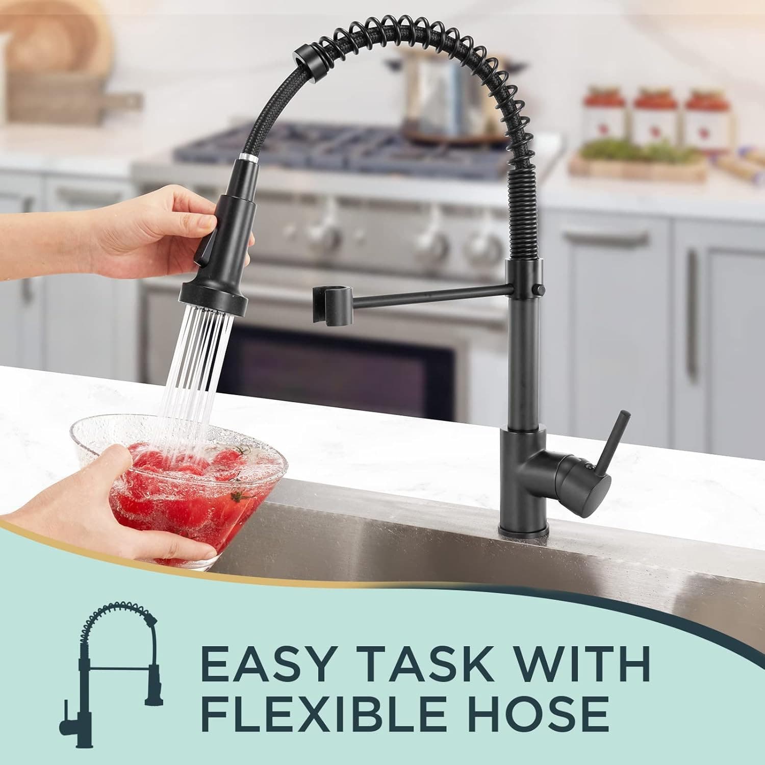 Transform Your Kitchen With This Matt Black Pull Out Tap - image 6