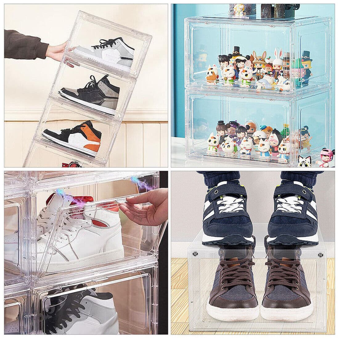 Clear Stackable Shoe Organiser Boxes - image 9