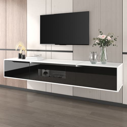 High Gloss TV Unit with Colour-Changing LED Lighting - image 14