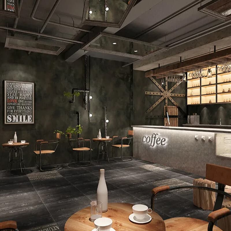 Transform Your Space with Dark Grey Concrete Effect Wallpaper - image 6
