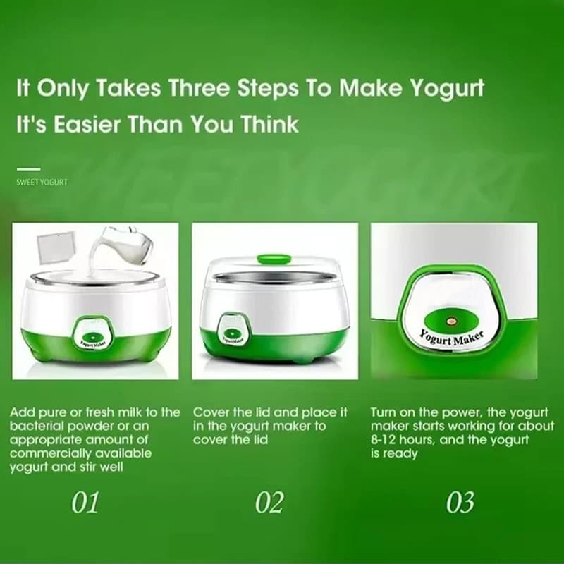 Effortless 1L Automatic Yogurt Maker for Fresh Homemade Dairy - image 6