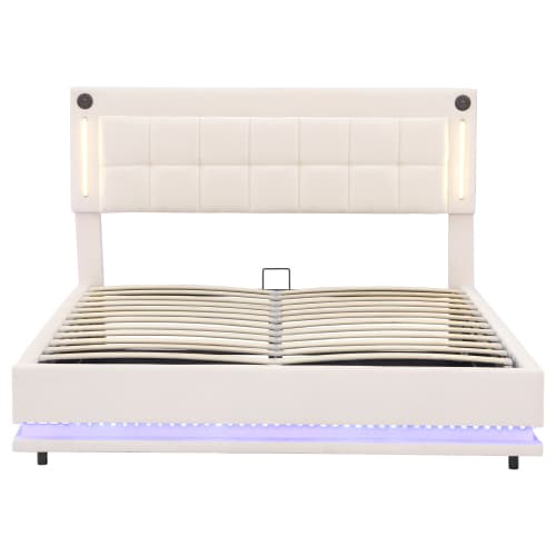 Smart LED Bed with Storage, Lights & USB Charging - image 11