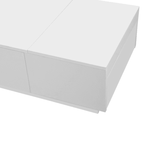 White High Gloss Coffee Table with Hidden Storage - image 13