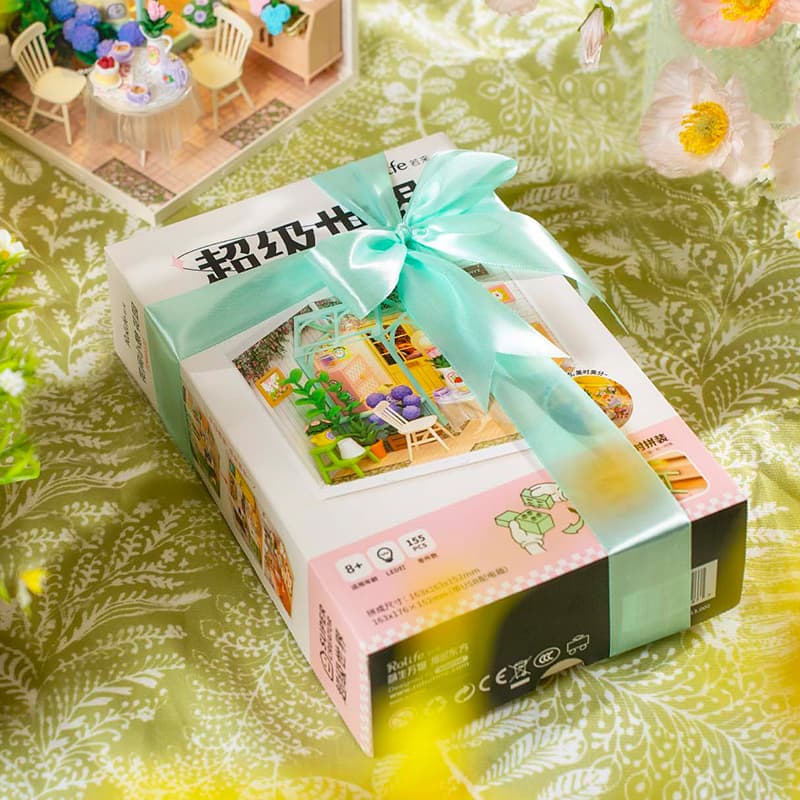 Build-Your-Own Miniature Tea Garden Kit with Lights - image 8