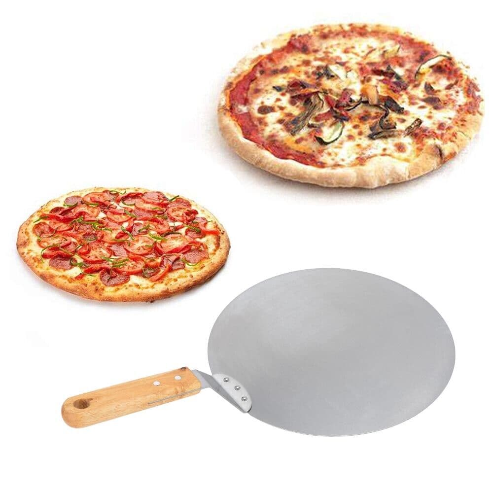 Effortless Baking with the 12-Inch Stainless Steel Pizza Peel