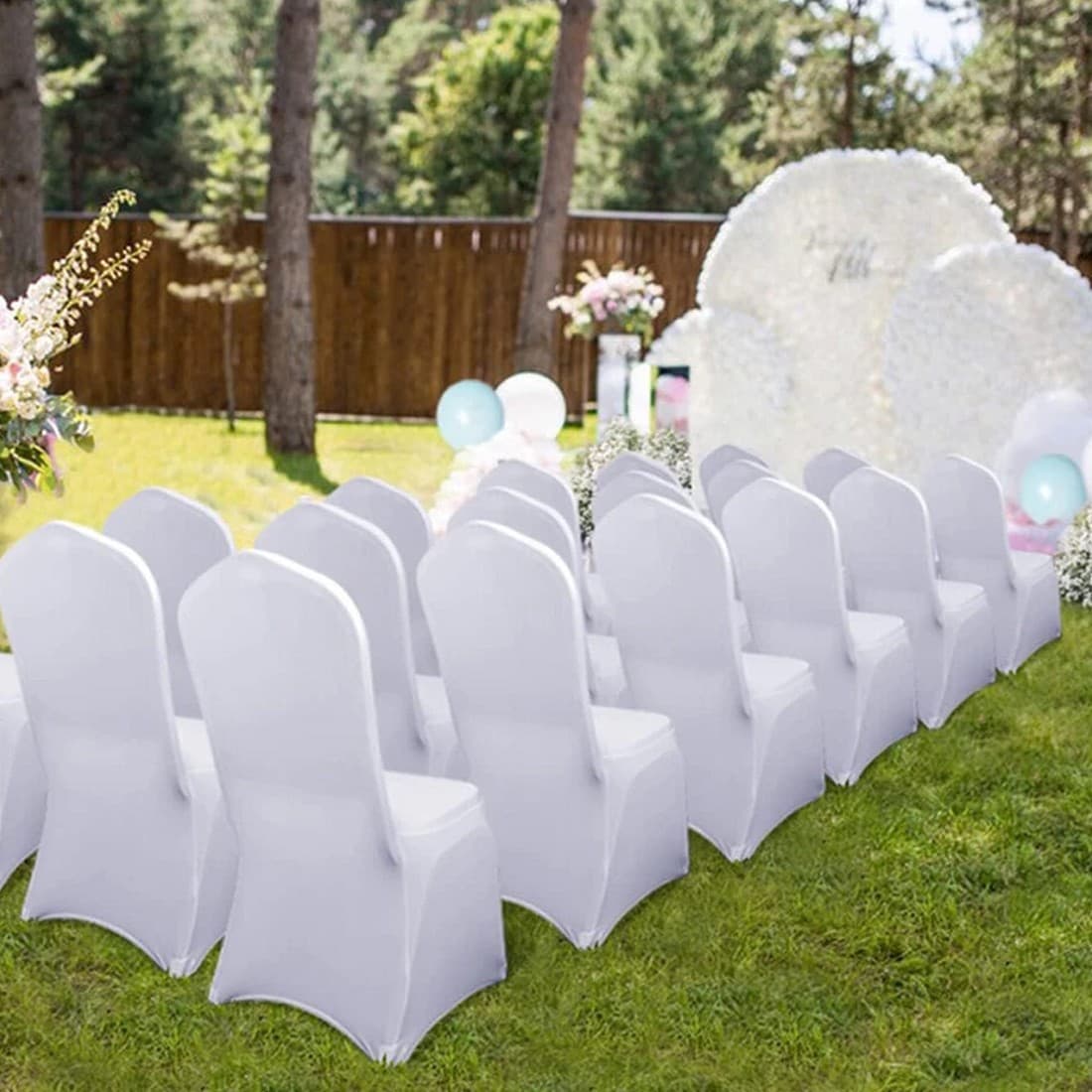 50 White Spandex Chair Covers for Flawless Event Styling - image 5