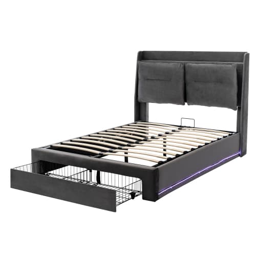 Transform Your Bedroom with this Premium Velvet Storage Bed - image 7