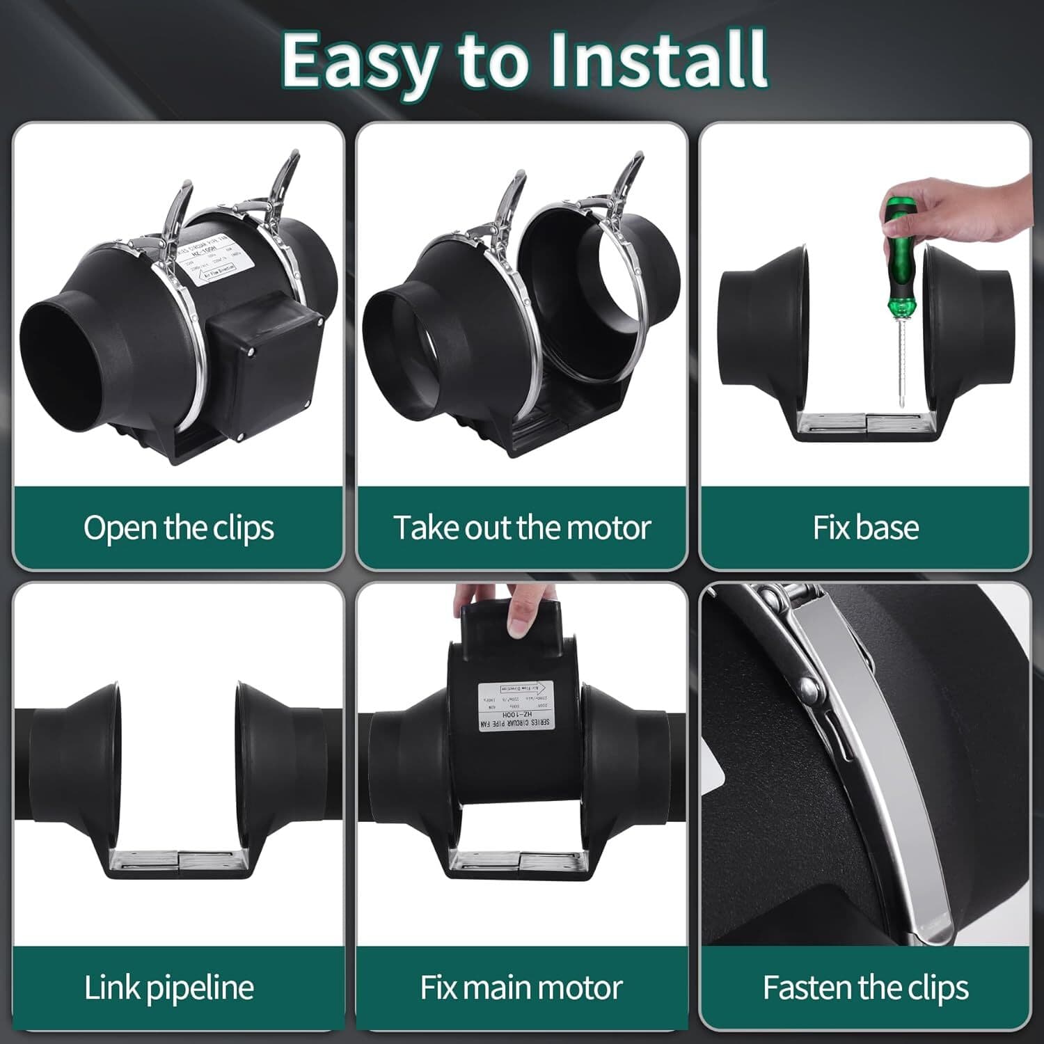 Quiet 100mm Inline Extractor Fan for Effortless Ventilation - image 1