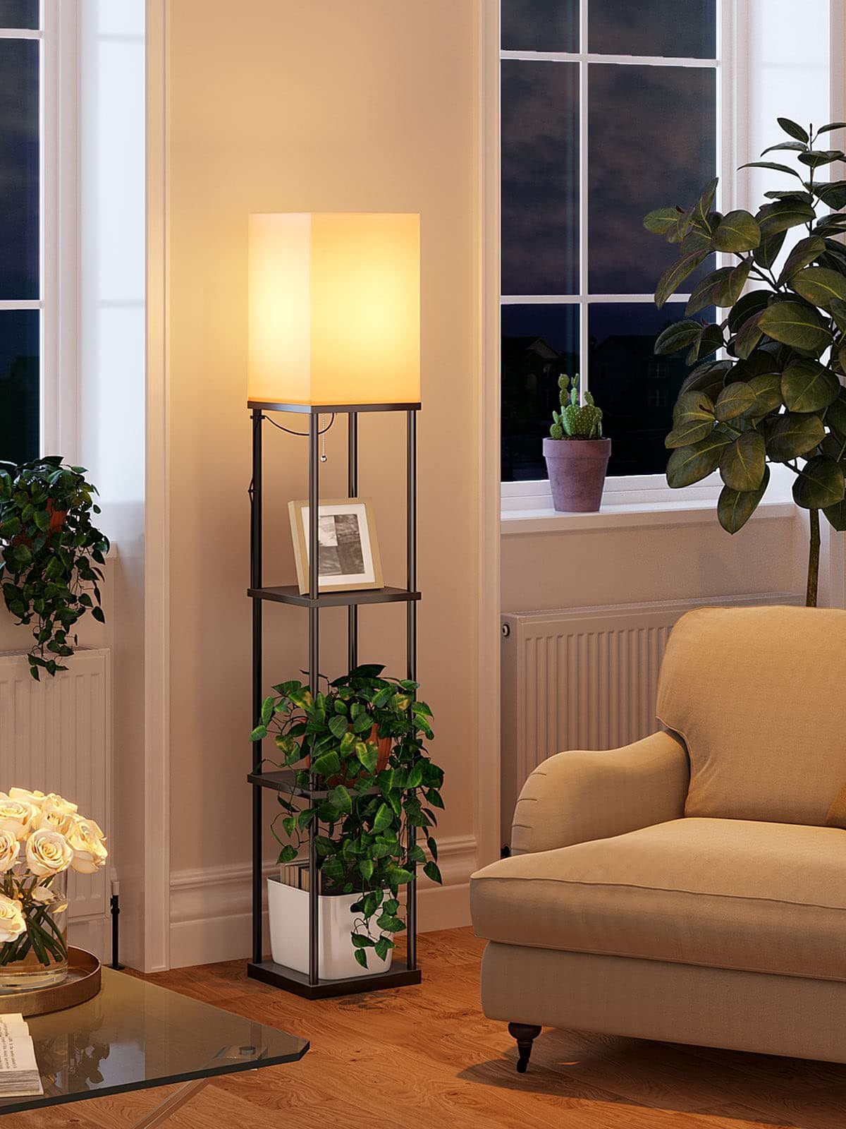 Transform Your Space with this 3-Tier Storage Floor Lamp - image 6
