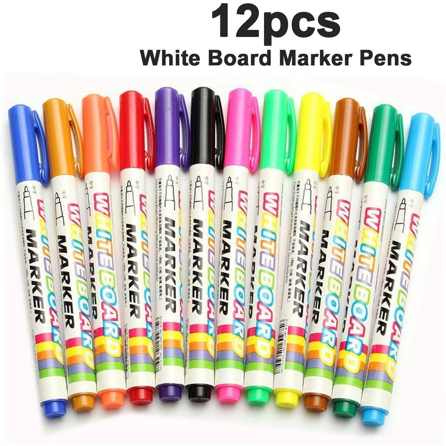 12-Pack of Assorted Colour Dry Wipe Markers - image 7
