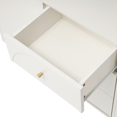 Modern Cream White Sideboard with Arched Drawer Fronts - image 21