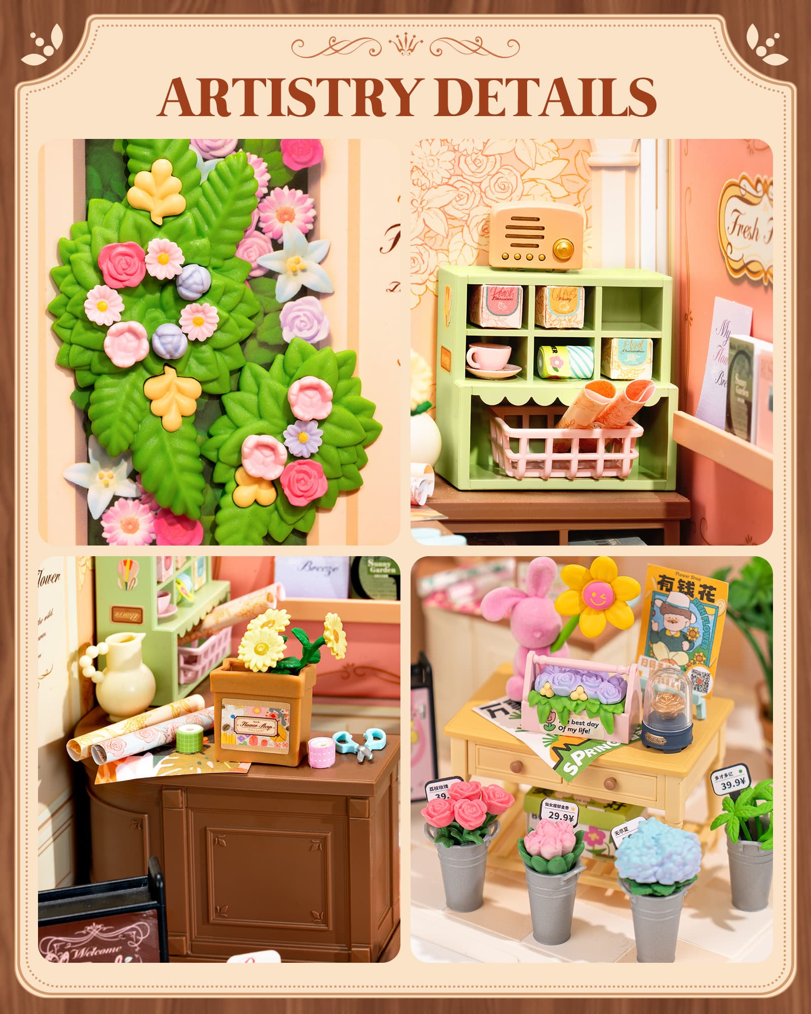 Build Your Own Radiant Fresh Flower Shop Miniature - image 8