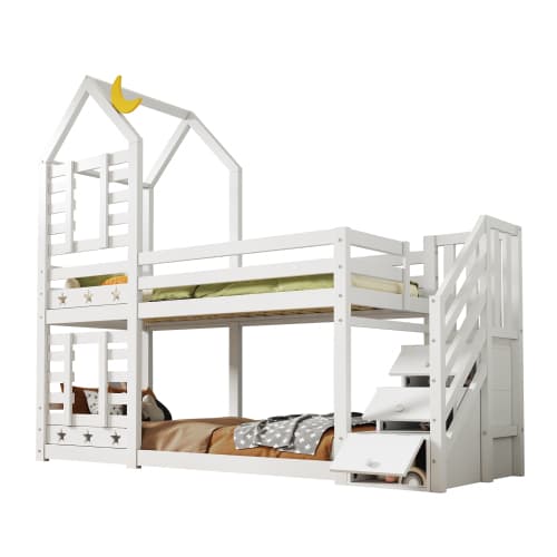 A Magical Cabin Bunk Bed with Clever Staircase Storage - image 27