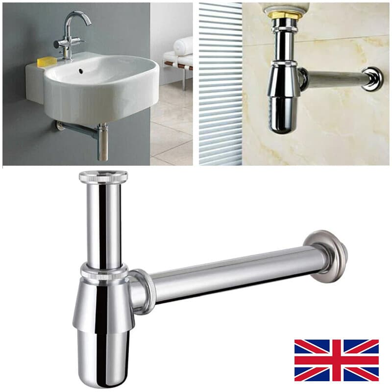 Premium Solid Brass Chrome Bottle Trap Waste for Basins
