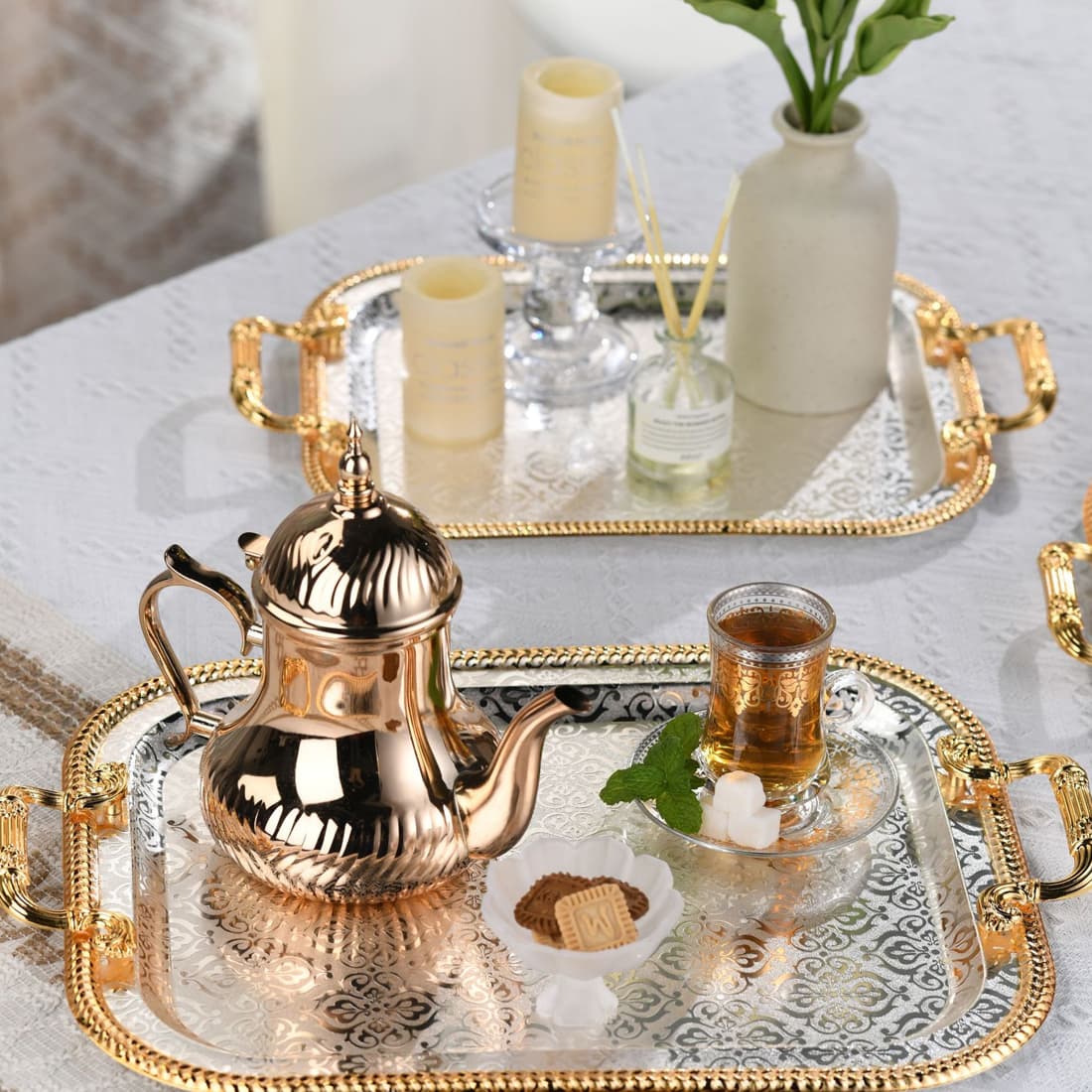 Transform Your Hosting with This Elegant Gold Tray Set - image 9