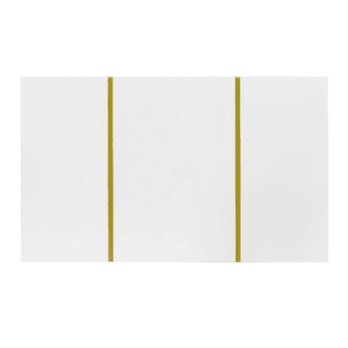 Modern High Gloss White Coffee Table with Gold Accents - image 8