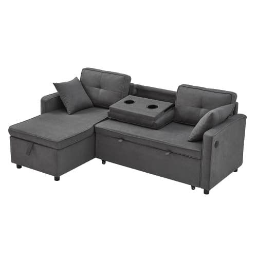 Effortless Comfort: Villalta Home Grey Corner Sofa Bed with Storage - image 24