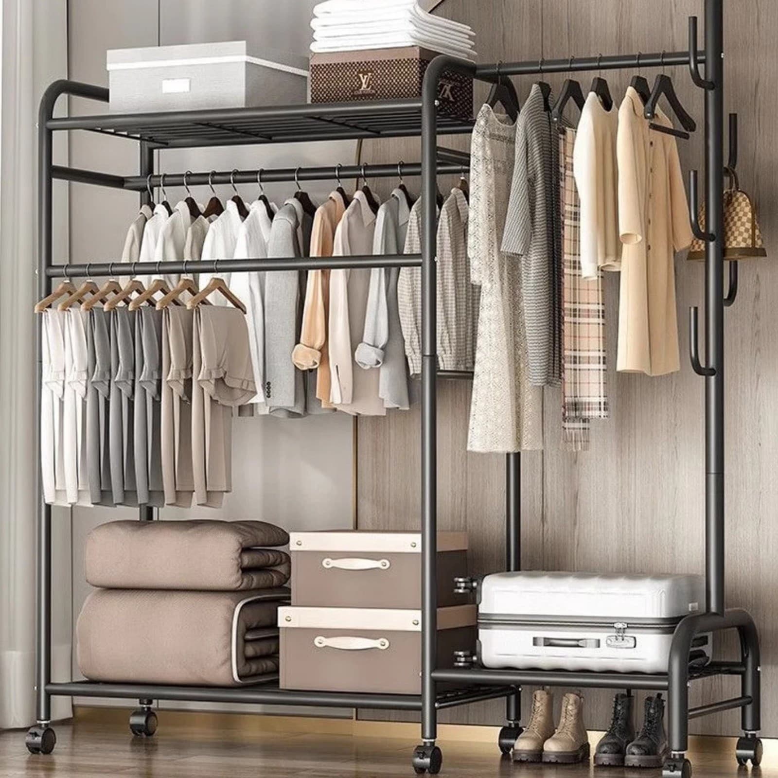 Transform Your Space with this Heavy Duty Double Clothes Rail - image 4