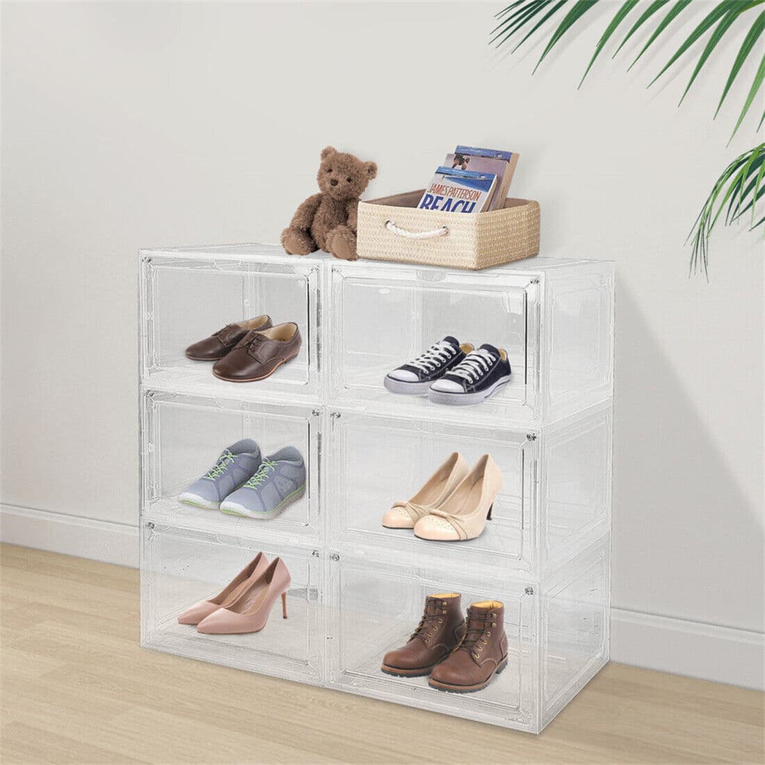 Clear Stackable Shoe Organiser Boxes - image 5