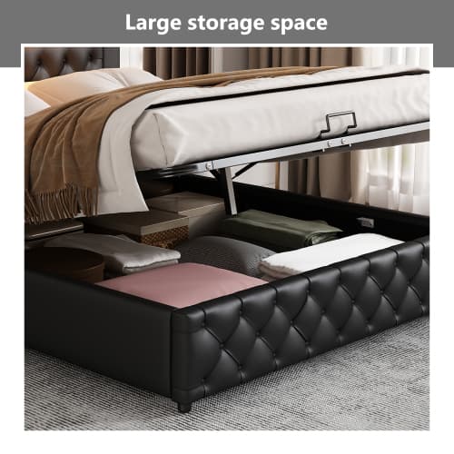 Transform Your Bedroom With This White LED Storage Bed - image 35