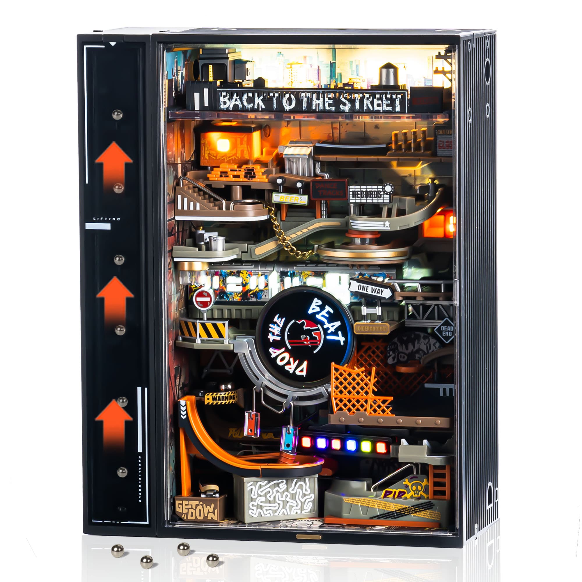 Build a Dazzling Cyberpunk Pinball Marble Run