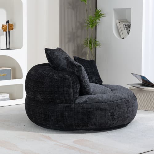 Unwind in Ultimate Comfort with Our High-Back Chenille Bean Bag - image 24