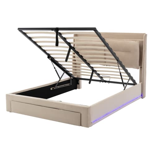 Transform Your Bedroom with this Premium Velvet Storage Bed - image 13