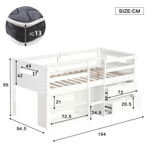 Transform Their Room with the Villalta Home White Single Storage Bed - image 4
