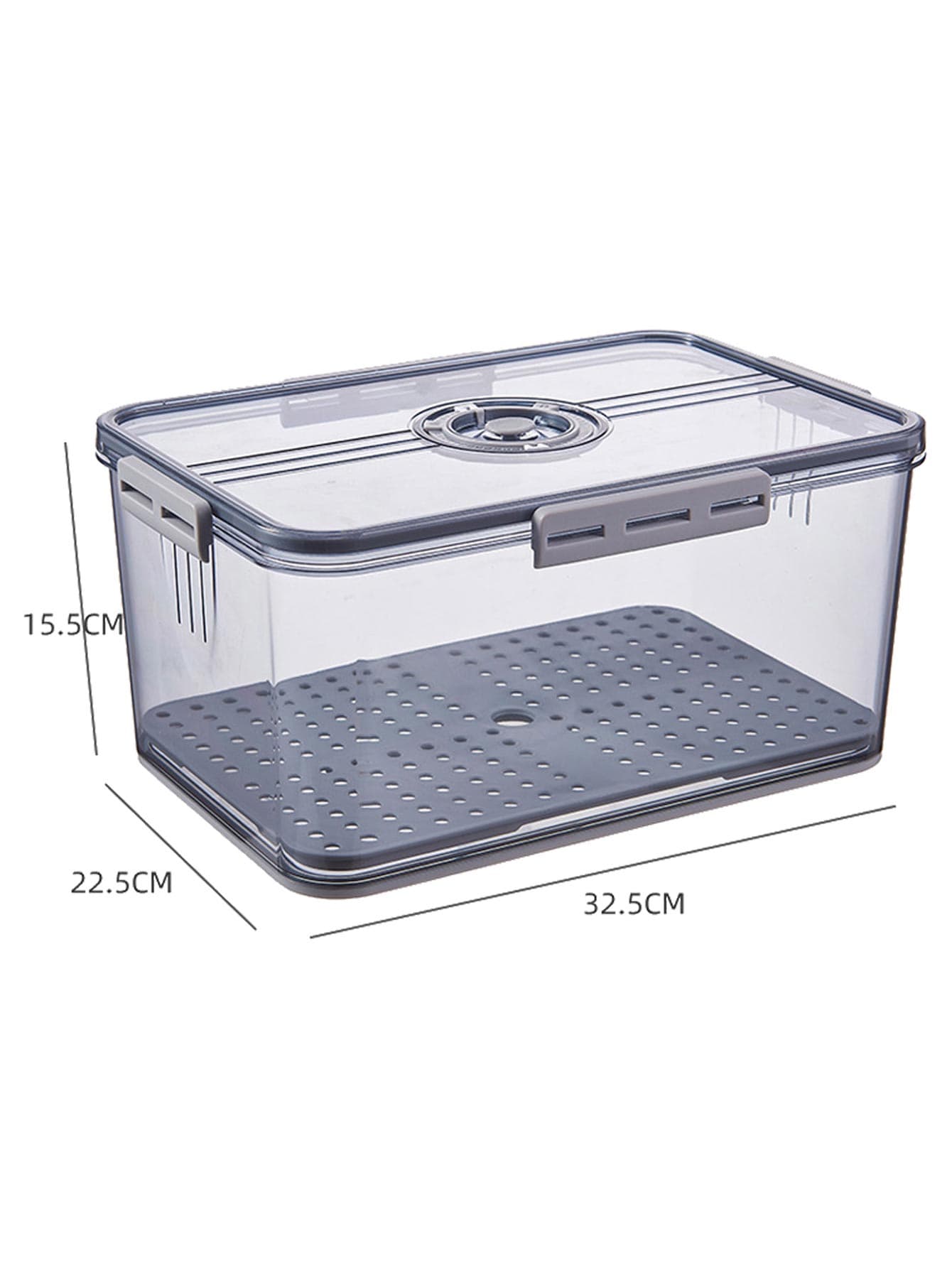 Clear Fridge Storage Container for Fruit and Vegetables - L 32.522.515.5CM
