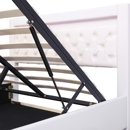 Transform Your Bedroom With This White LED Storage Bed - image 10