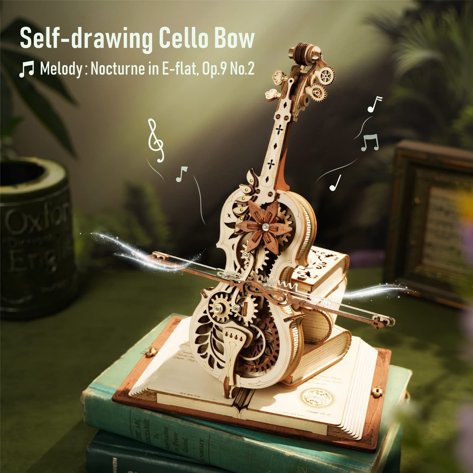 Magic Cello Mechanical 3D Puzzle & Music Box