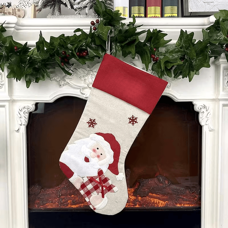 Three Generously Sized Christmas Stockings for the Mantelpiece - image 12