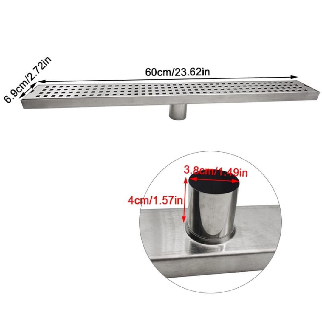 Stainless Steel 304 Linear Shower Drain (61cm) - image 7