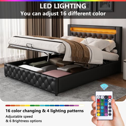Transform Your Bedroom With This White LED Storage Bed - image 4